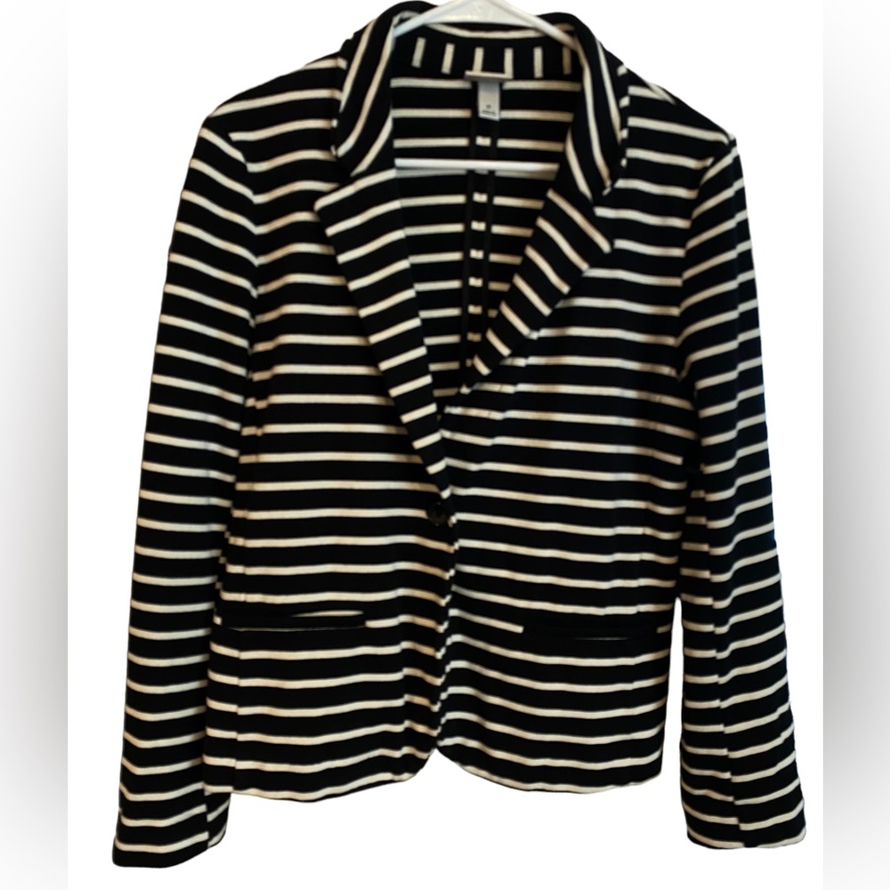 Women’s Blazer Black And White Size M